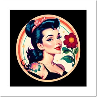 Rockabilly Girl 02 Posters and Art